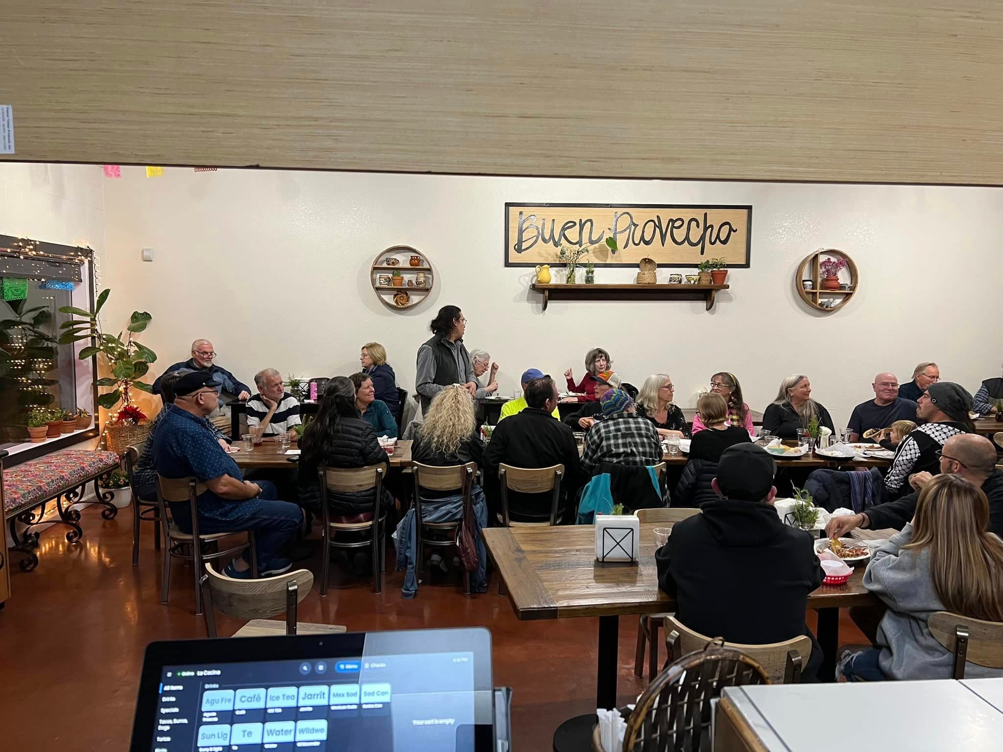 Guests dining at La Cocina